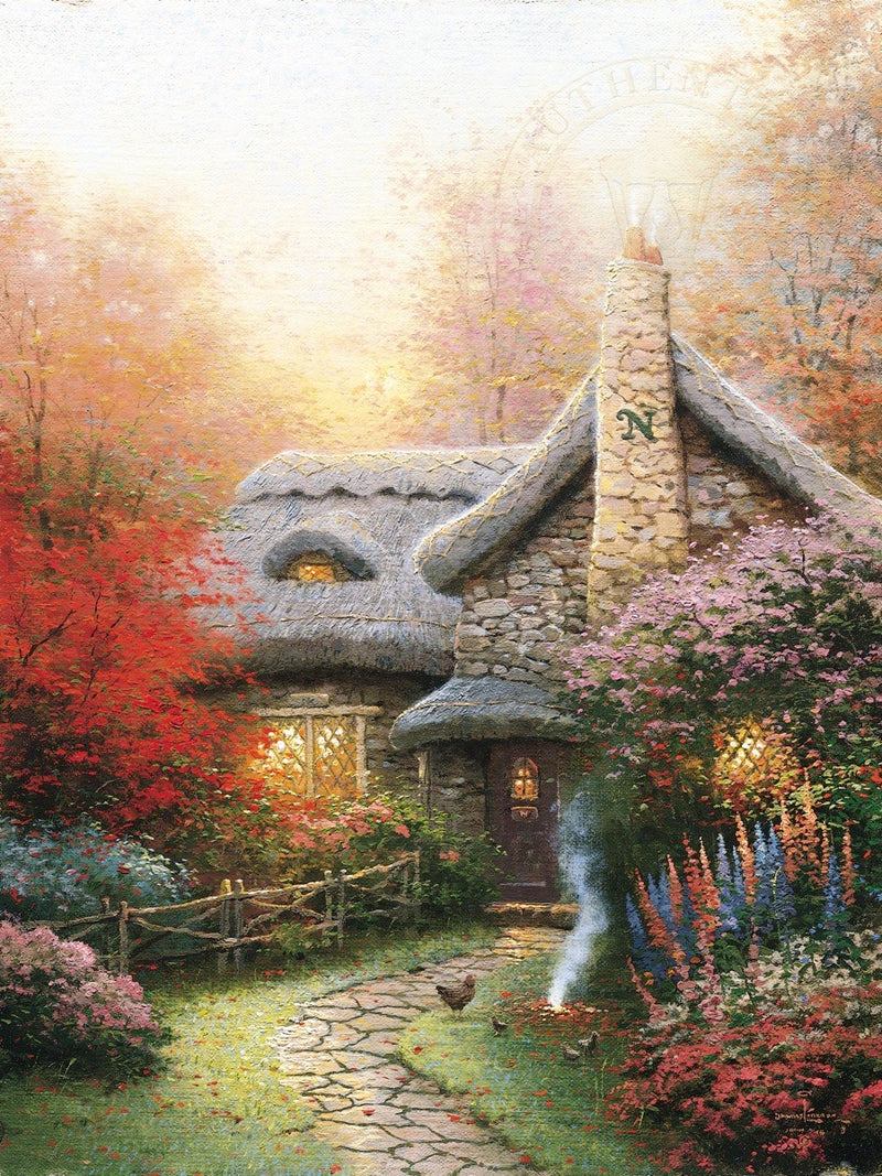 Thomas Kinkade - Autumn at Ashley's Cottage