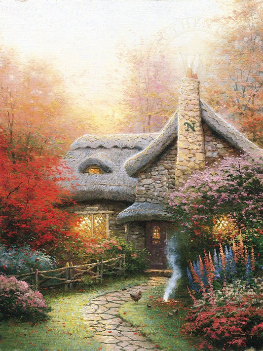 Thomas Kinkade - Autumn at Ashley's Cottage