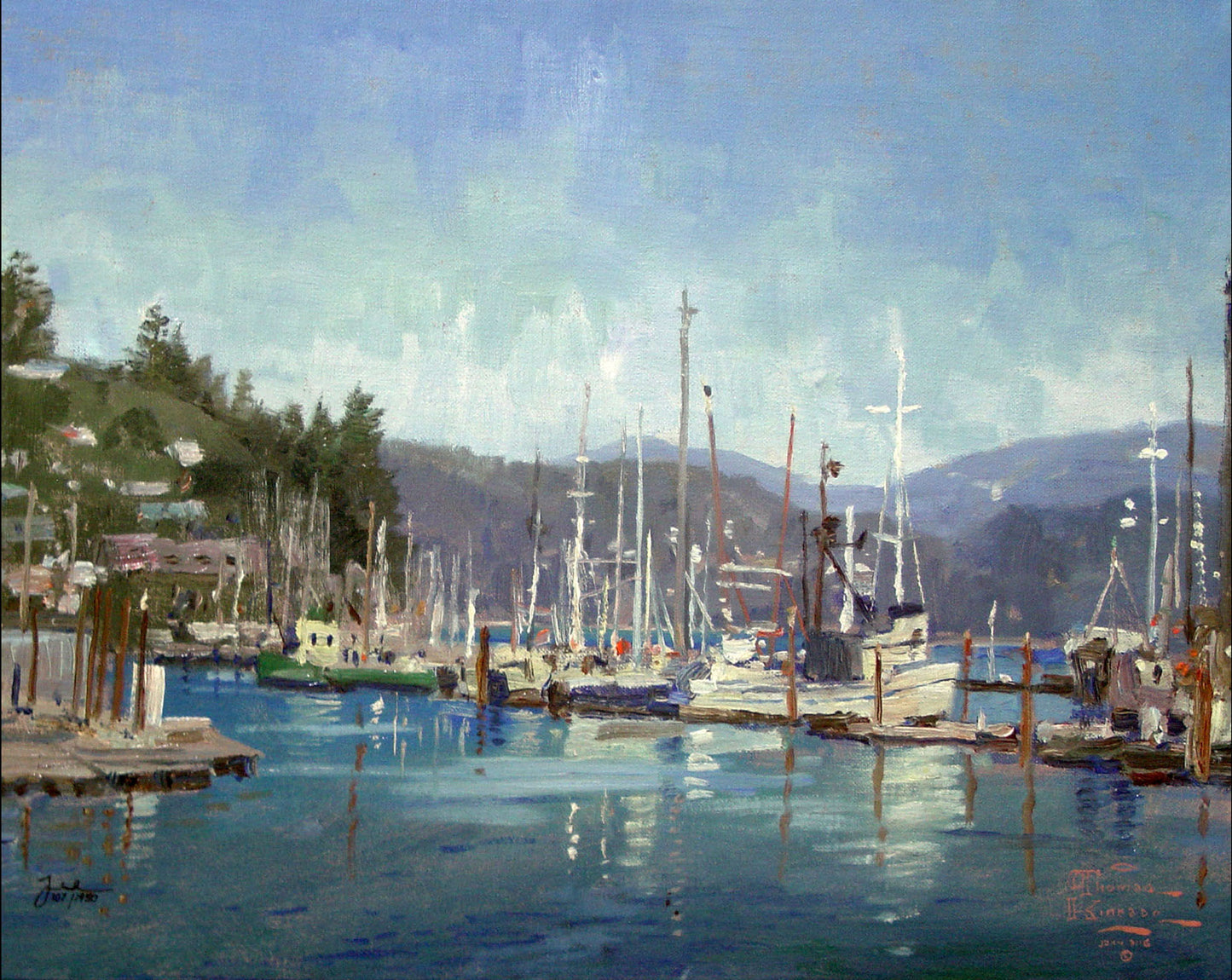 Thomas Kinkade - Newport Harbor