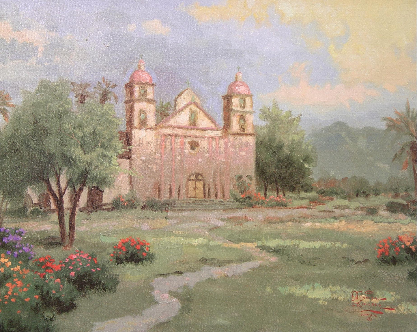 Thomas Kinkade - Old Mission, Santa Barbara
