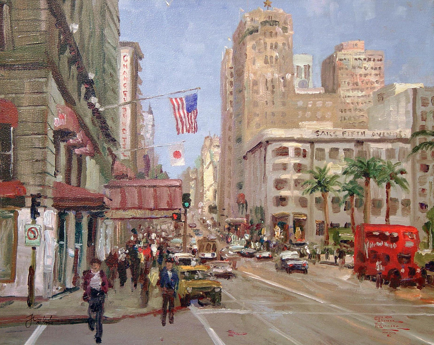 Thomas Kinkade - Union Square, San Francisco
