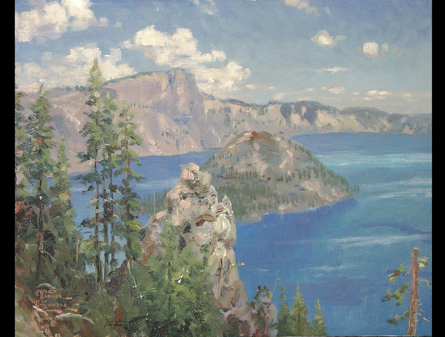 Thomas Kinkade - Crater Lake
