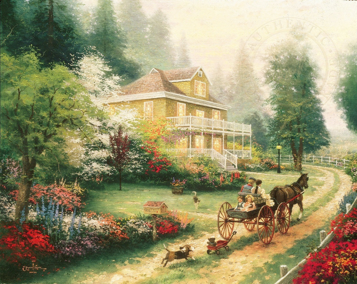 Thomas Kinkade - Sunday at Apple Hill