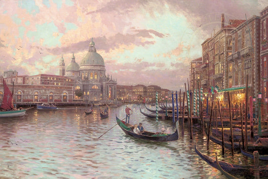 Thomas Kinkade - Venice: Sunset on the Grand Canal