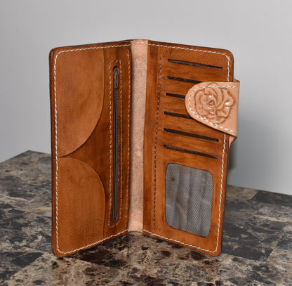 Rose & Stallion - Handcrafted Horse Design Leather Wallet