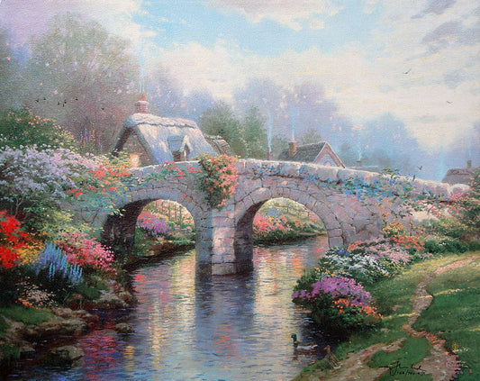 Thomas Kinkade - Blossom Bridge