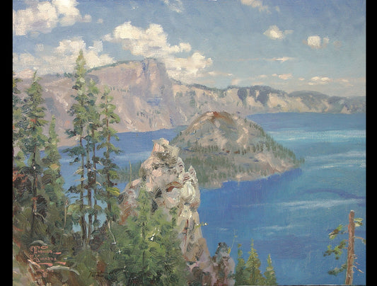 Thomas Kinkade - Crater Lake