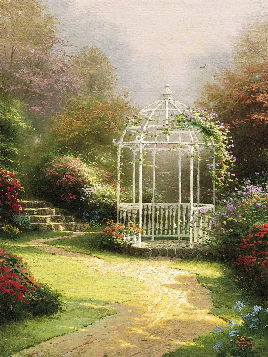 Thomas Kinkade - Lilac Gazebo